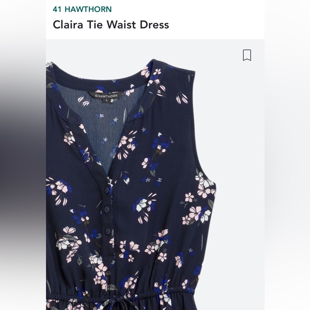 TIE WAIST DRESS - Picture 2 of 3
